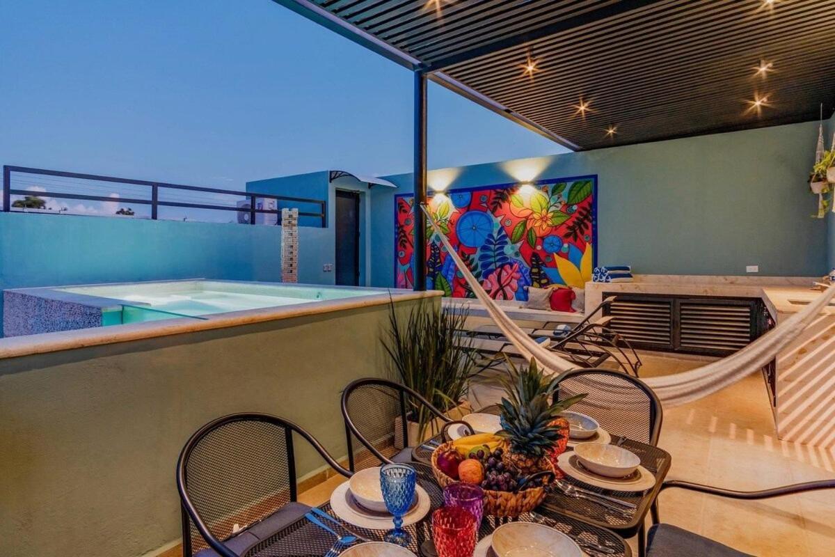 Rincon Del Cielo Rooftop With Glass Walled Pool 梅里达 外观 照片