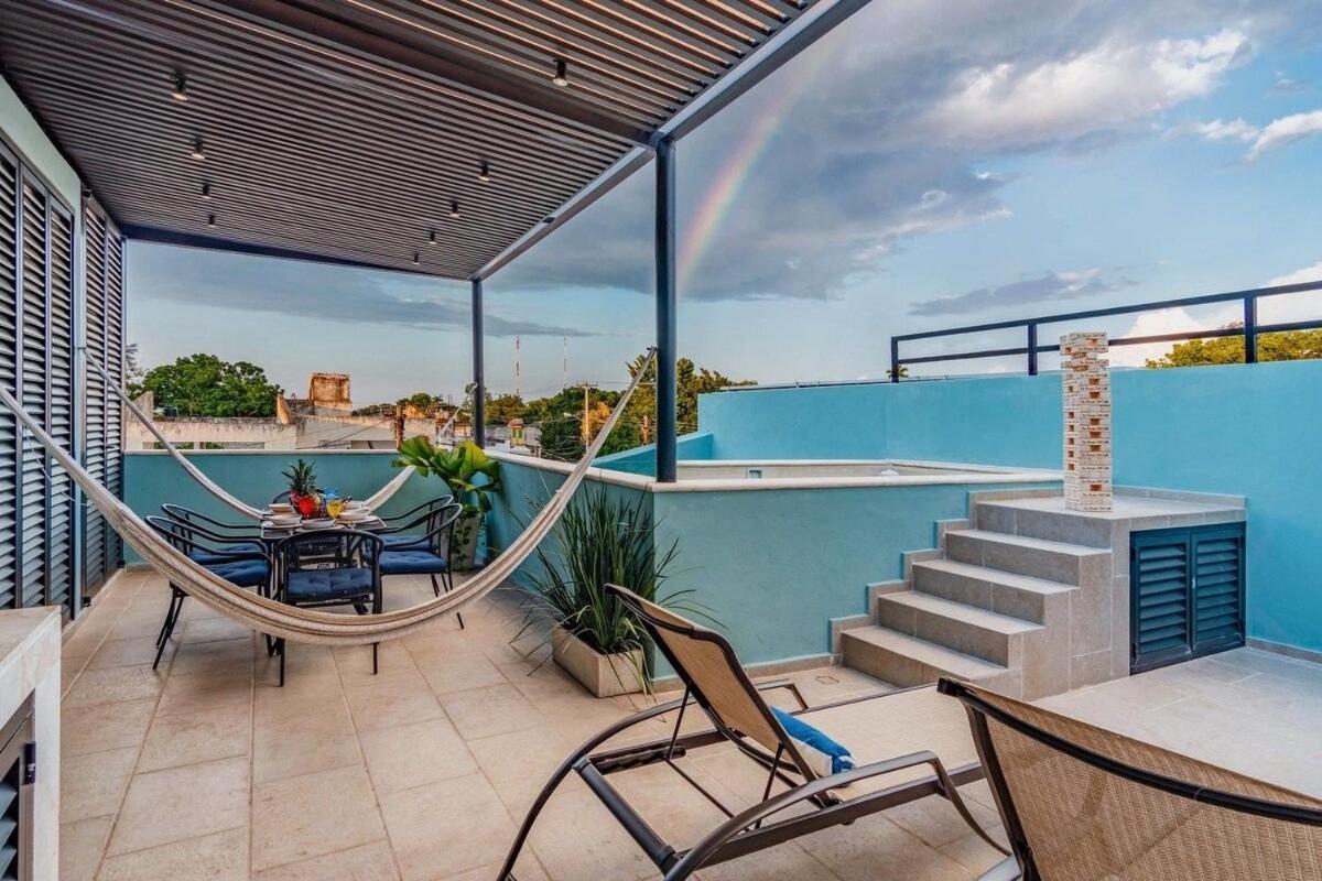 Rincon Del Cielo Rooftop With Glass Walled Pool 梅里达 外观 照片